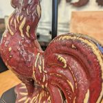 Shiwan Pottery Rooster Lamp