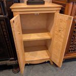Bench Made Cabinet of Solid Figured Maple