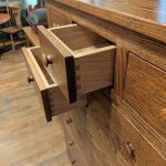 Amish Oak 9 Drawer Chest