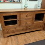 Amish Oak Entertainment Credenza