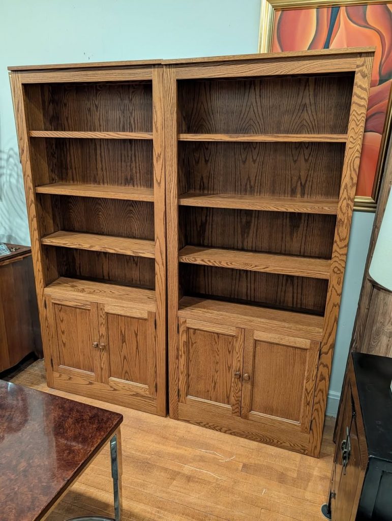 Amish Oak Bookcases, 5 total
