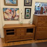Amish Oak Entertainment Credenza