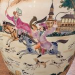 Pair 15 inch Chinese Export Jars