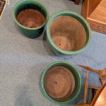 Vintage Green Glaze Pots