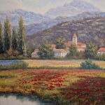 Large Tuscan Landscape, 46 x 58