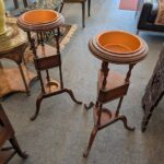 Pair Vintage Georgian Style Plant Stands