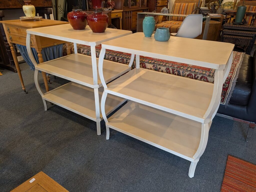 Tiered, Textured Side Tables.