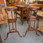 Pair Vintage Georgian Style Plant Stands