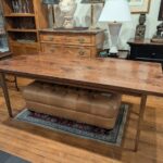 Custom Walnut Harvest Table, 77.5 x 34.5