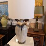Fine flambe glaze table lamp