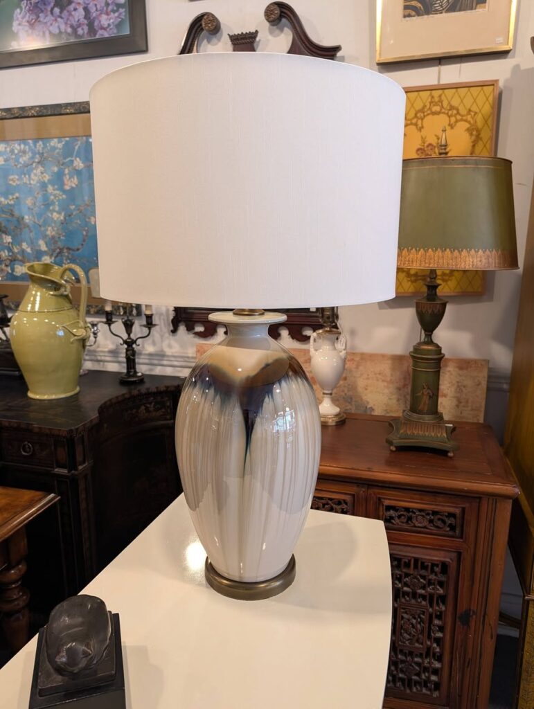 Fine flambe glaze table lamp