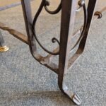 Hand Wrought Iron and Bronze Console Table