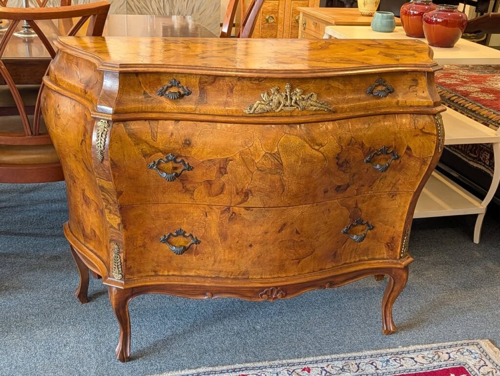 Mid Century Italian Bombe Chest
