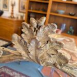 Antique Silver Gilt Acorn and Leaf Mirror