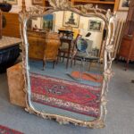 Antique Silver Gilt Acorn and Leaf Mirror