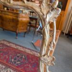 Antique Silver Gilt Acorn and Leaf Mirror