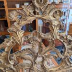 Mid Century Italian Giltwood Mirror by Palladio, 64.5 inches tall