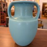 Arts and Crafts 7.75 inch Teal Rookwood Vase