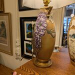 Nippon Wisteria Vase made Lamp
