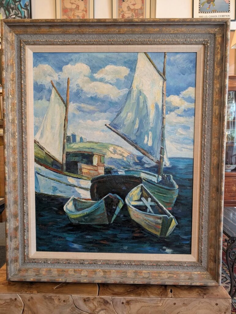 Vintage Coastal Painting