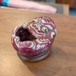 Antique Chinese Flambe Foo Lion Cub Brush Wash