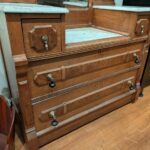 Victorian Marble Top Drop Well Dresser