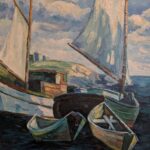 Vintage Coastal Painting