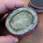 Antique Chinese Flambe Foo Lion Cub Brush Wash