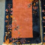 Pair Chinese Art Deco / Peking Rugs, 2′ x 4′.