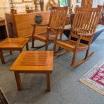 (4) Barlow Tyrie Newport Rocking Chairs with Cushion and Custom Cover.