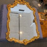 Mid Century Italian Gilt Mirror, 47 x 29.5