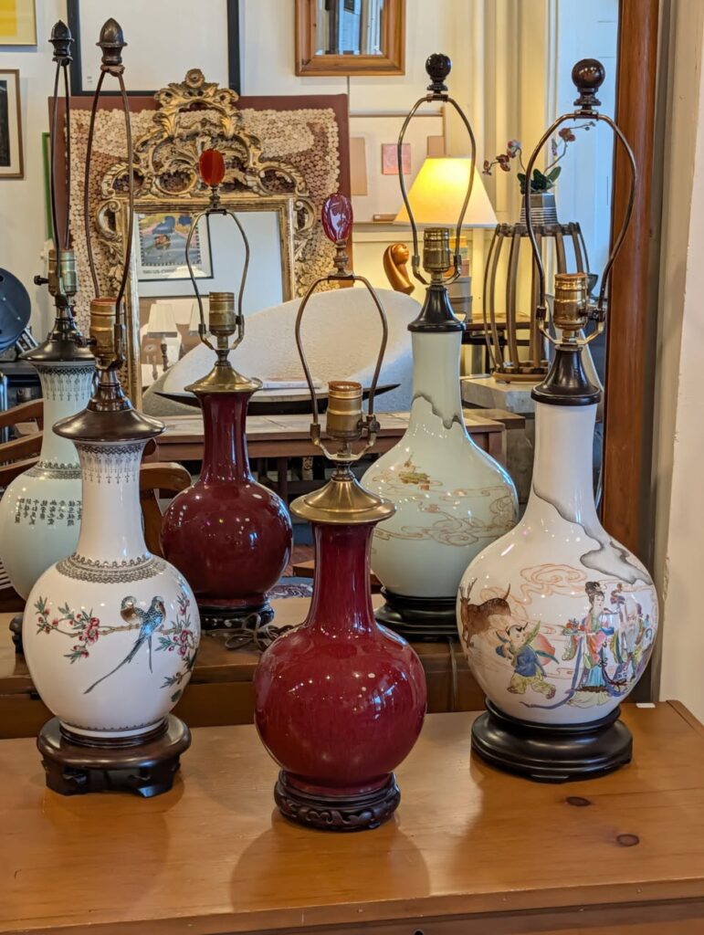 Republic Period Vase Lamps