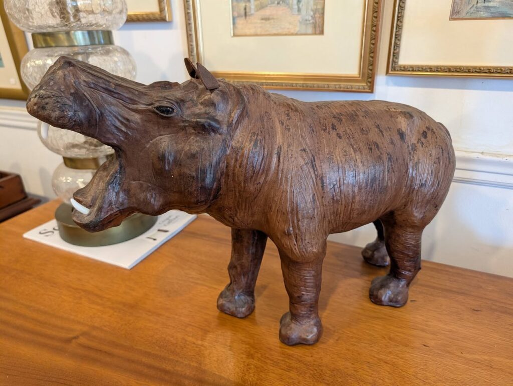 Vintage Leather House Hippo