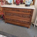 Victorian Marble Top 3 Drawer Chest
