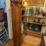 Antique Oak Side by Side Bookcase Secretary