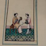 Antique Chinese Pith Paper Painting