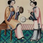 Antique Chinese Pith Paper Painting