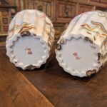Pair 9.5 inch Taisho Period Vase