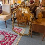 Mid Century Italian Gilt Mirror, 47 x 29.5