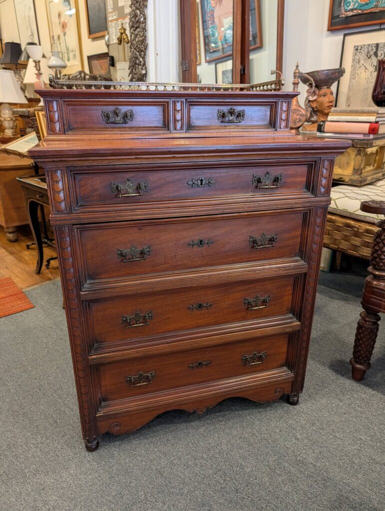 Exceptional Mahogany Eastlake Dresser