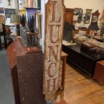 Vintage Metal Lunch Sign