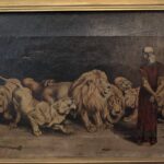Antique Painting, Daniel in the Lion’s Den