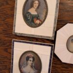 Set 5 Antique Miniature Portraits