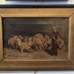 Antique Painting, Daniel in the Lion’s Den