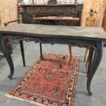 French Ebonized Oak Console Table