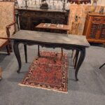 French Ebonized Oak Console Table