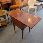 2 Drawer Drop Leaf Cherry Work Table