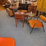 2 Drawer Drop Leaf Cherry Work Table
