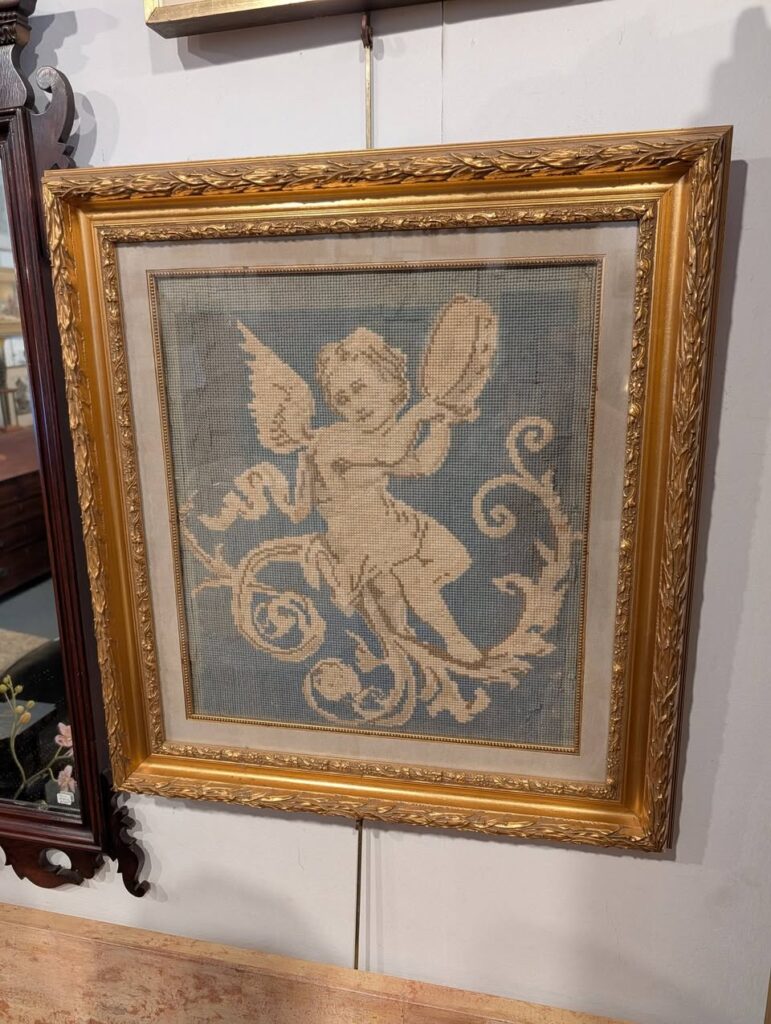 Framed Antique Needlepoint
