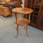 Art Nouveau Inlay Lamp Table